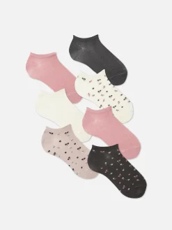 7 Paires De Socquettes à Motifs Assortis|Primark Hot