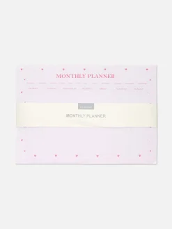 Agenda Mensuel A4 à Motifs Cœur|Primark Best
