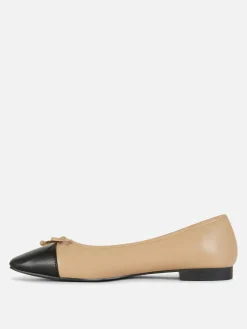 Ballerines à Bout Renforcé Contrastant|Primark New