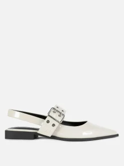 Ballerines à Talon Ouvert Et à Boucle|Primark