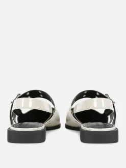 Ballerines à Talon Ouvert Et à Boucle|Primark