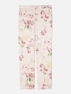Bas De Pyjama Coupe Droite En Satin Floral|Primark