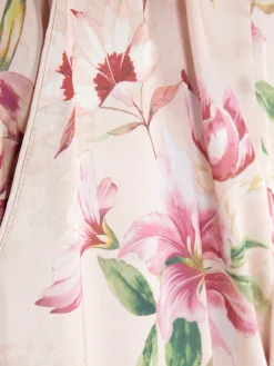 Bas De Pyjama Coupe Droite En Satin Floral|Primark