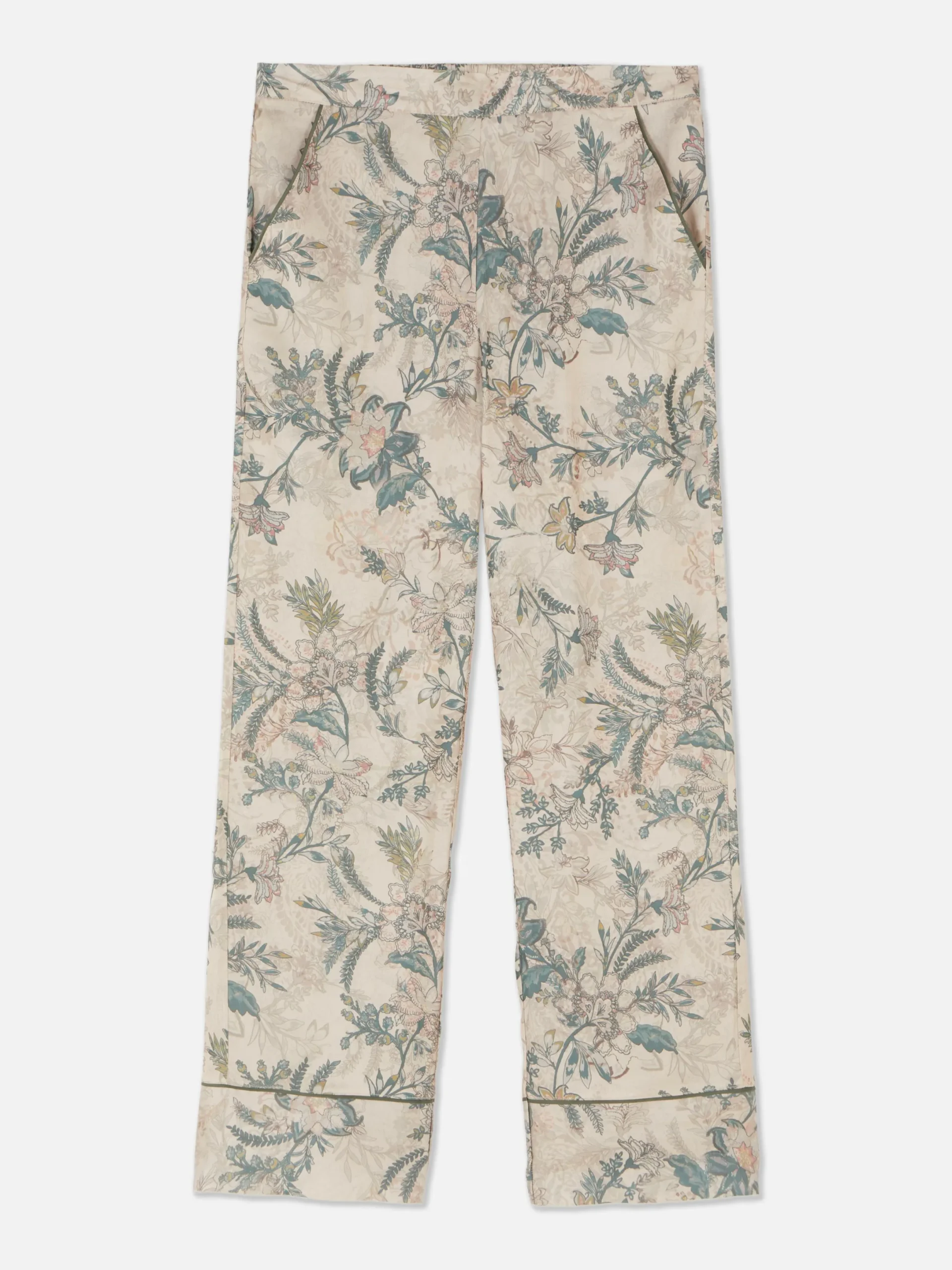 Bas De Pyjama En Satin à Fleurs|Primark Clearance