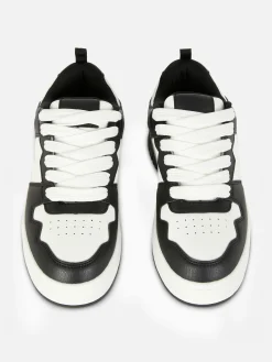 Baskets à Lacets Avec Empiècements Contrastés|Primark Clearance