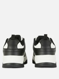 Baskets à Lacets Avec Empiècements Contrastés|Primark Clearance