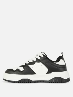 Baskets à Lacets Avec Empiècements Contrastés|Primark Clearance