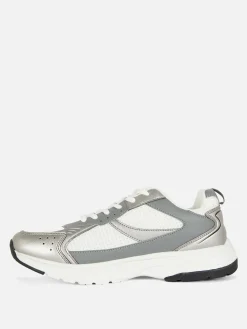 Baskets De Sport à Empiècements En Maille|Primark Outlet