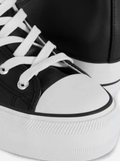 Baskets Montantes Compensées En Simili Cuir|Primark New