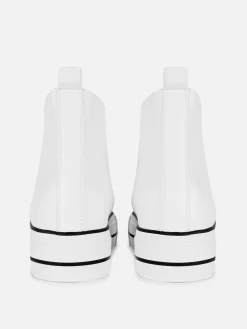 Baskets Montantes Compensées En Simili Cuir|Primark Sale