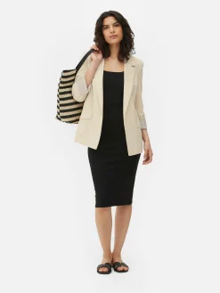 Blazer Ajusté à Effet Bord à Bord|Primark Discount