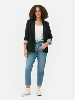 Blazer Ajusté à Effet Bord à Bord|Primark
