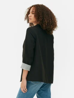 Blazer Ajusté à Effet Bord à Bord|Primark