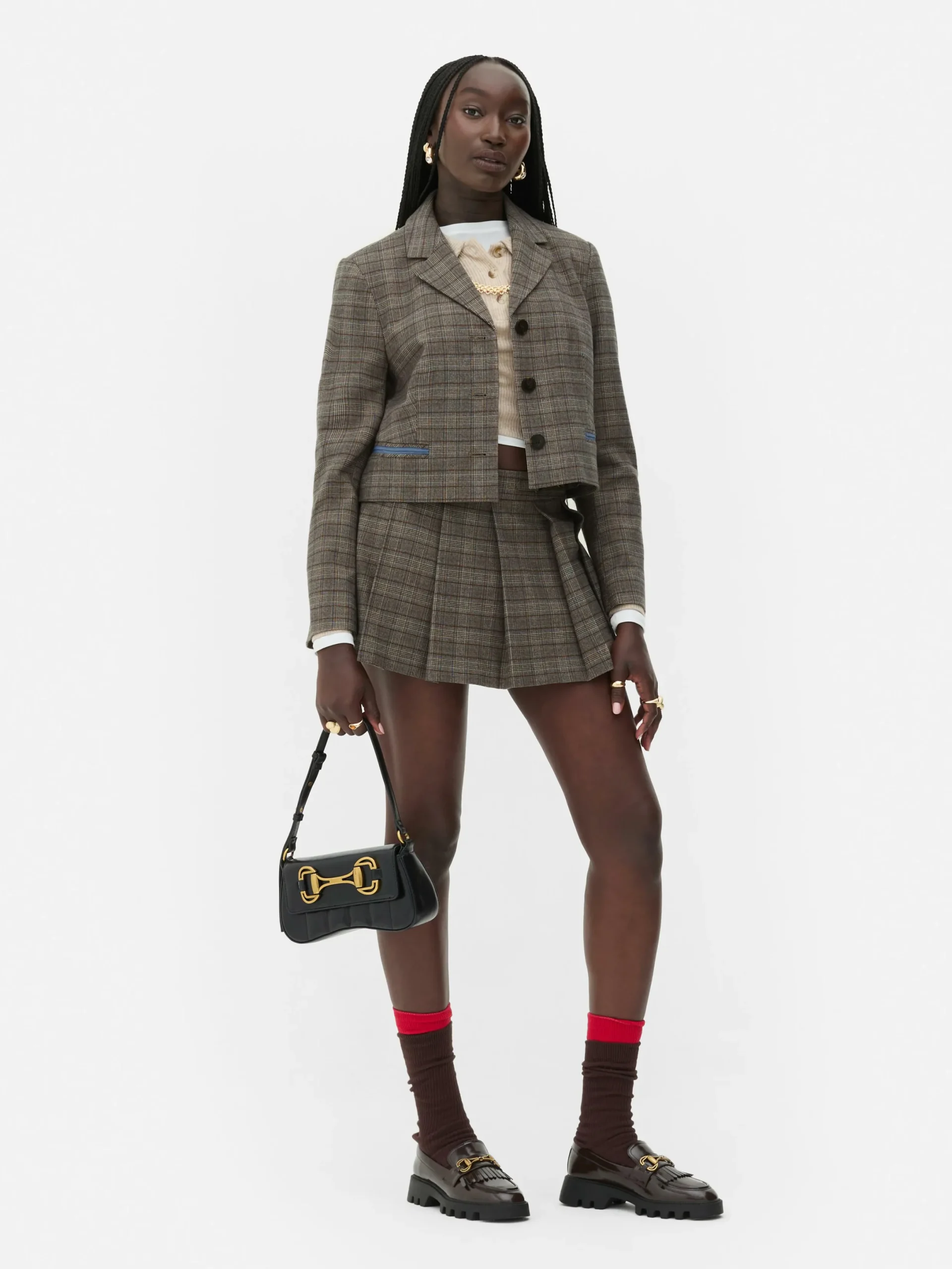 Blazer Court à Carreaux Rita Ora|Primark Outlet