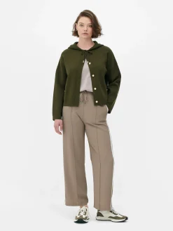 Blouson Bomber En Maille à Capuche|Primark Clearance