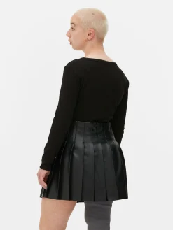 Body Façon T-shirt Boutonné à Manches Longues|Primark Hot