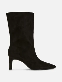 Bottes à Talons Aiguilles En Suédine|Primark Discount
