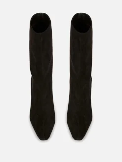 Bottes à Talons Aiguilles En Suédine|Primark Discount