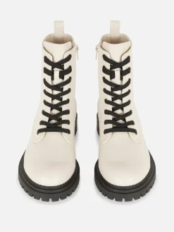 Bottes De Motard à Lacets|Primark Discount