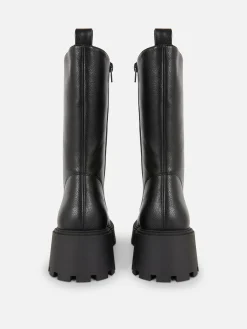 Bottes De Motard épaisses à Lacets|Primark Discount