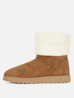 Bottes Doublées En Fausse Fourrure|Primark New