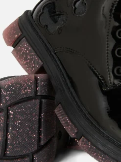 Bottes En Simili Cuir Verni à Semelles Scintillantes|Primark Clearance