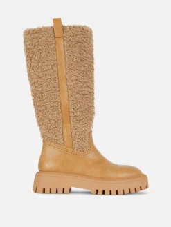 Bottes Montantes Effet Mouton Retourné Rita Ora|Primark Hot