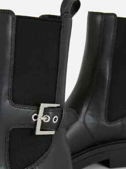 Bottines Chelsea En Simili Cuir à Bout Carré|Primark Best