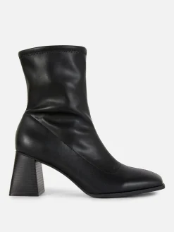 Bottines Stretch à Bout Carré|Primark Clearance