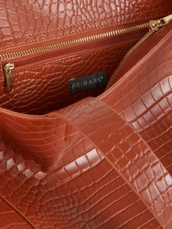 Cabas Extra Large En Imitation Croco|Primark New