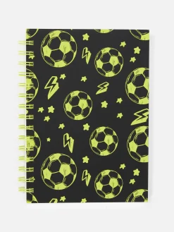 Carnet A5 à Motif Football|Primark Clearance