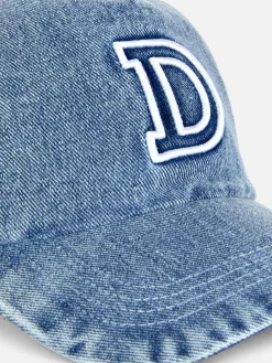 Casquette De Baseball En Denim Avec Initiale|Primark New
