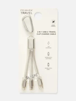 Câble De Chargeur 2-en-1|Primark New