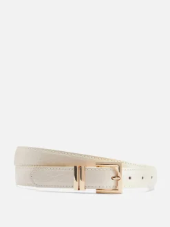 Ceinture à Boucle Carrée Imitation Croco|Primark Discount
