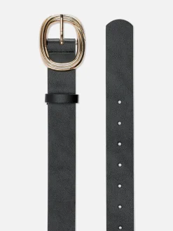 Ceinture à Boucle Ronde Texturée|Primark Discount