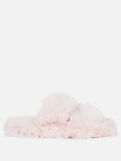 Chaussons Duveteux à Double Bride|Primark