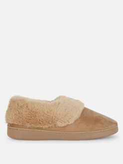 Chaussons Mocassins Doublés En Fausse Fourrure|Primark New