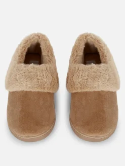 Chaussons Mocassins Doublés En Fausse Fourrure|Primark New
