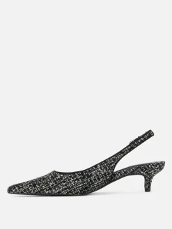 Chaussures à Talon Bas Ouvert Avec Effet Bouclé|Primark Online