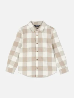 Chemise à Manches Longues à Carreaux|Primark