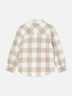 Chemise à Manches Longues à Carreaux|Primark