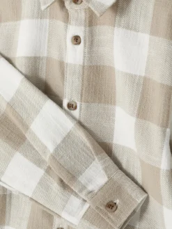 Chemise à Manches Longues à Carreaux|Primark