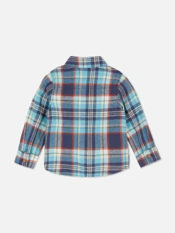 Chemise à Manches Longues à Carreaux|Primark Discount