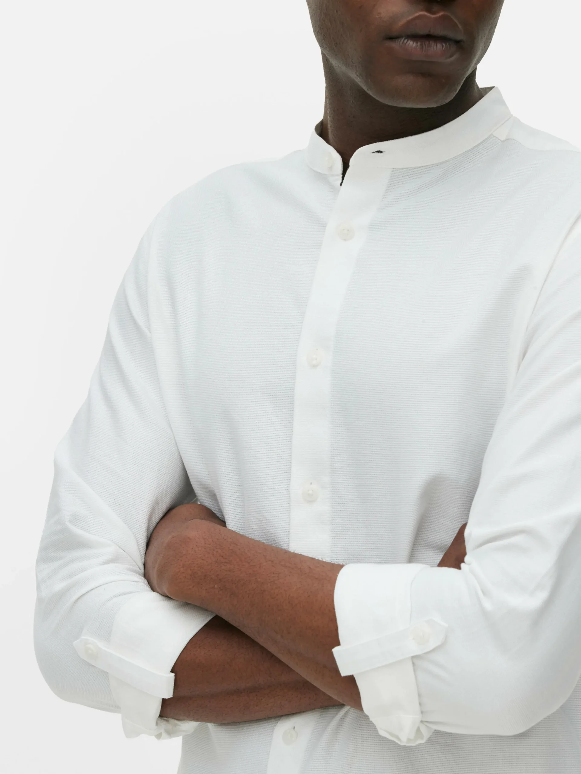 Chemise Boutonnée à Manches Retroussées|Primark