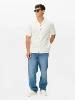 Chemise Boutonnée à Manches Courtes|Primark Clearance