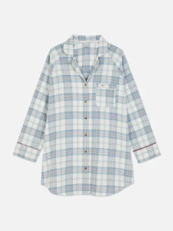 Chemise De Nuit Longue En Flanelle à Carreaux|Primark Outlet