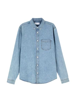 Chemise En Sergé De Coton à Manches Longues|Primark Outlet