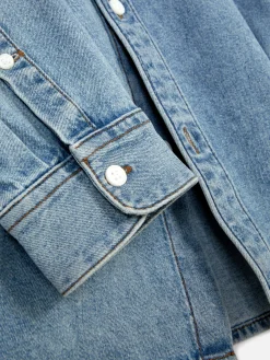 Chemise En Sergé De Coton à Manches Longues|Primark Outlet