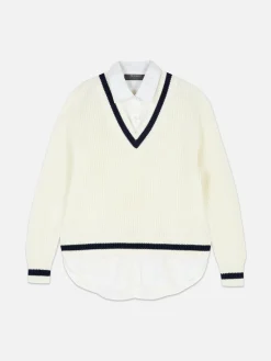 Chemise Et Pull Deux-en-un De Style Universitaire|Primark Best