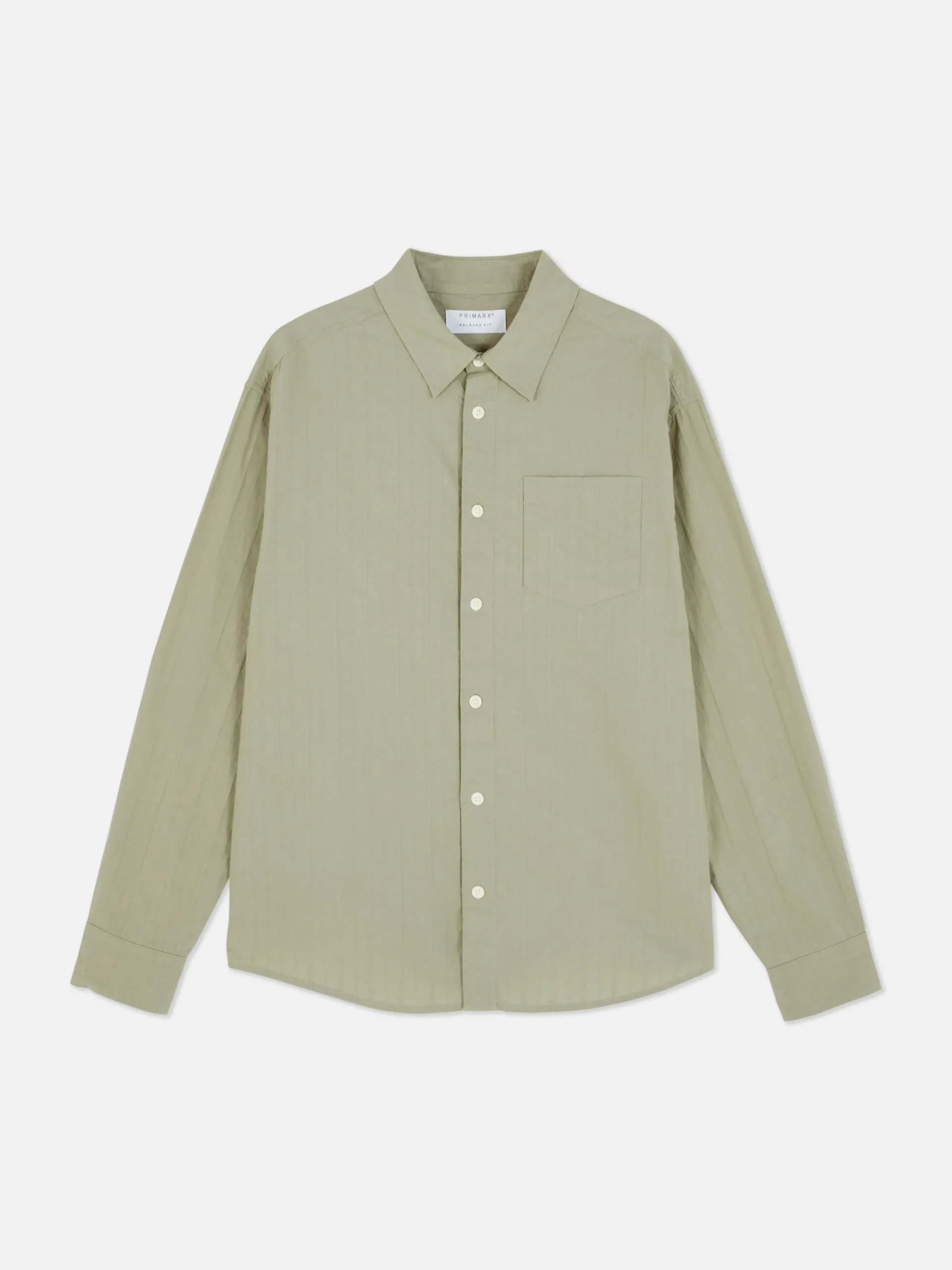 Chemise Jacquard à Manches Longues|Primark Outlet